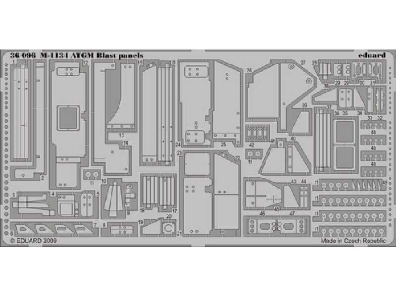  M-1134 ATGM blast panels 1/35 - Afv Club - blaszki - zdjęcie 1