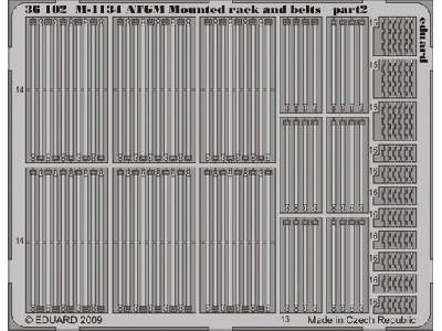  M-1134 ATGM mounted rack and belts 1/35 - Afv Club - blaszki - zdjęcie 3