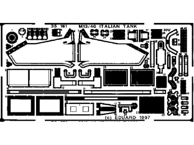  M-13/40 Italian Tank 1/35 - Tamiya - blaszki - zdjęcie 1