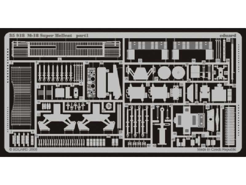  M-18 Super Hellcat 1/35 - Academy Minicraft - blaszki - zdjęcie 1