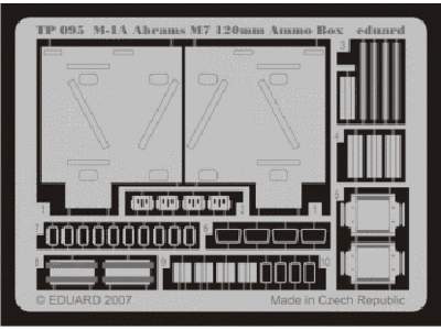  M-1A M7 120mm Ammo.  Box 1/35 - blaszki - zdjęcie 1