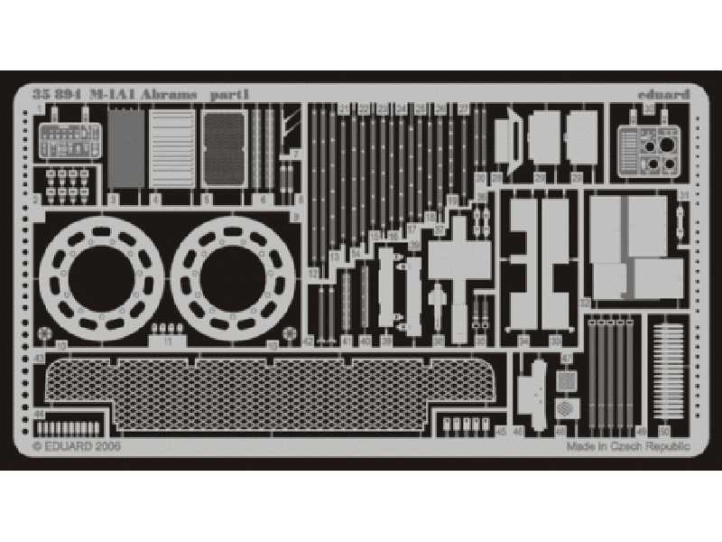  M-1A1 1/35 - Italeri - blaszki - zdjęcie 1