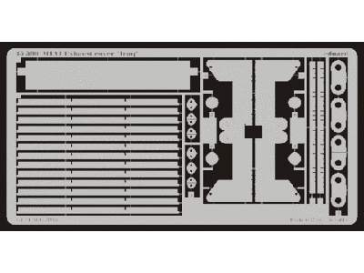  M-1A1 exhaust cover (Iraq) 1/35 - Dragon - blaszki - zdjęcie 1