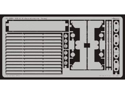  M-1A1 exhaust cover (Iraq) 1/35 - Dragon - blaszki - zdjęcie 1