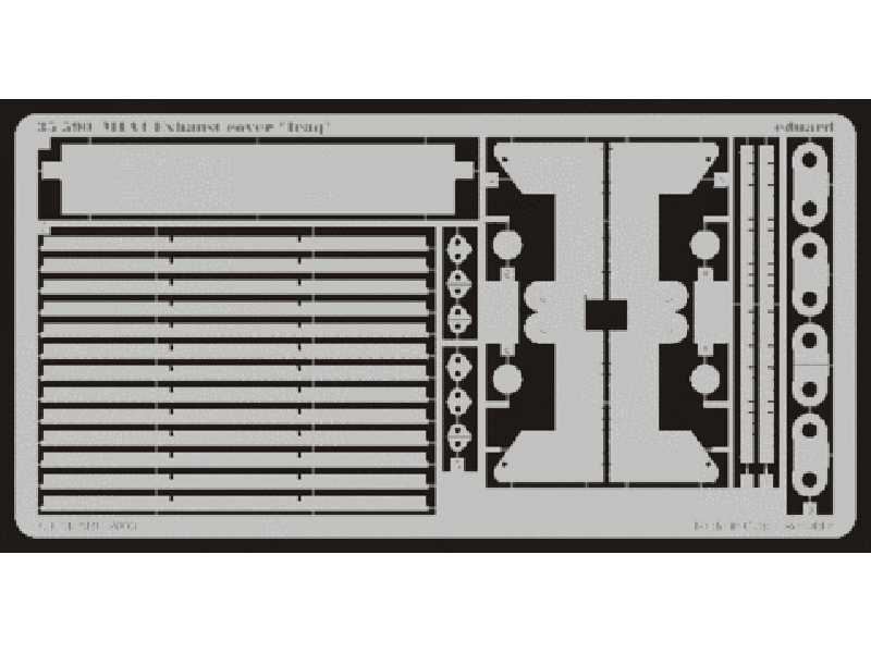 M-1A1 exhaust cover (Iraq) 1/35 - Dragon - blaszki - zdjęcie 1 M-1A1 exhaust cover (Iraq) 1/35 - Dragon - blaszki - zdjęcie 1