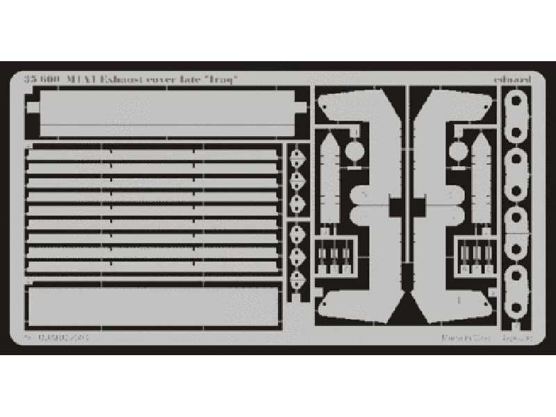 M-1A1 exhaust cover late (Iraq) 1/35 - Dragon - blaszki - zdjęcie 1 M-1A1 exhaust cover late (Iraq) 1/35 - Dragon - blaszki - zdjęcie 1