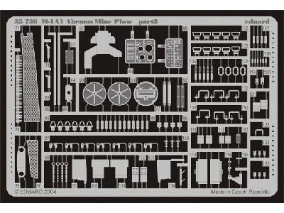  M-1A1 Mine Plow 1/35 - Tamiya - blaszki - zdjęcie 4