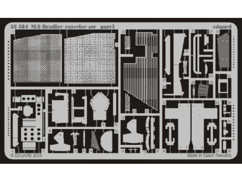  M-2 exterior 1/35 - Tamiya - blaszki - zdjęcie 1