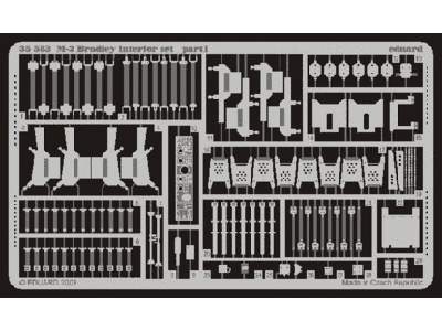  M-2 interior 1/35 - Tamiya - blaszki - zdjęcie 1