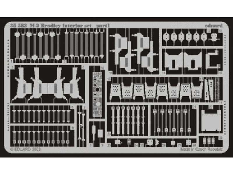 M-2 interior 1/35 - Tamiya - blaszki - zdjęcie 1 M-2 interior 1/35 - Tamiya - blaszki - zdjęcie 1