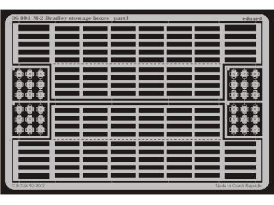  M-2 stowage boxes 1/35 - Tamiya - blaszki - zdjęcie 2