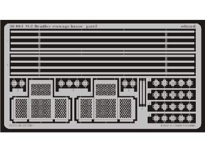  M-2 stowage boxes 1/35 - Tamiya - blaszki - zdjęcie 3