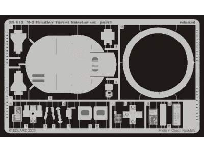  M-2 turret interior 1/35 - Tamiya - blaszki - zdjęcie 1