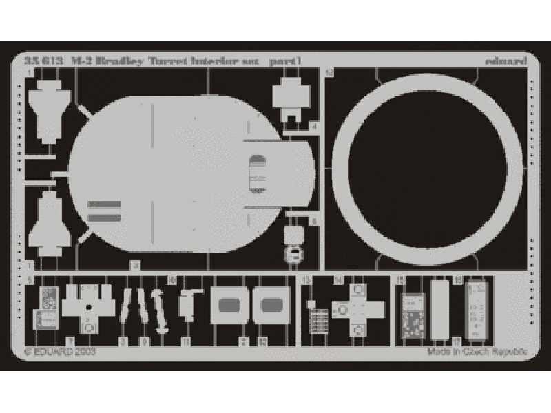  M-2 turret interior 1/35 - Tamiya - blaszki - zdjęcie 1