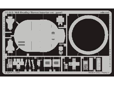  M-2 turret interior 1/35 - Tamiya - blaszki - zdjęcie 2