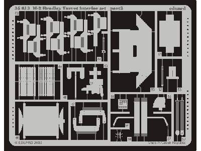  M-2 turret interior 1/35 - Tamiya - blaszki - zdjęcie 4