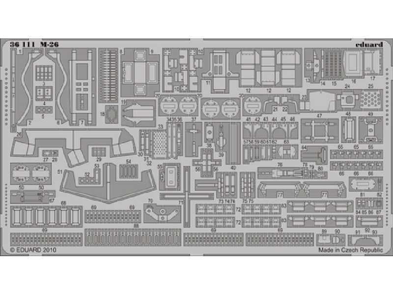 M-26 1/35 - Hobby Boss - blaszki - zdjęcie 1 M-26 1/35 - Hobby Boss - blaszki - zdjęcie 1
