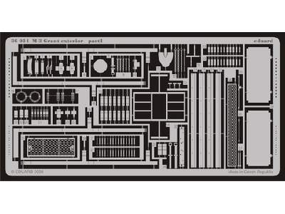  M-3 Grant exterior 1/35 - Academy Minicraft - blaszki - zdjęcie 1