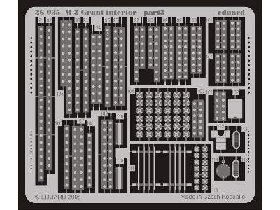  M-3 Grant interior 1/35 - Academy Minicraft - blaszki - zdjęcie 4