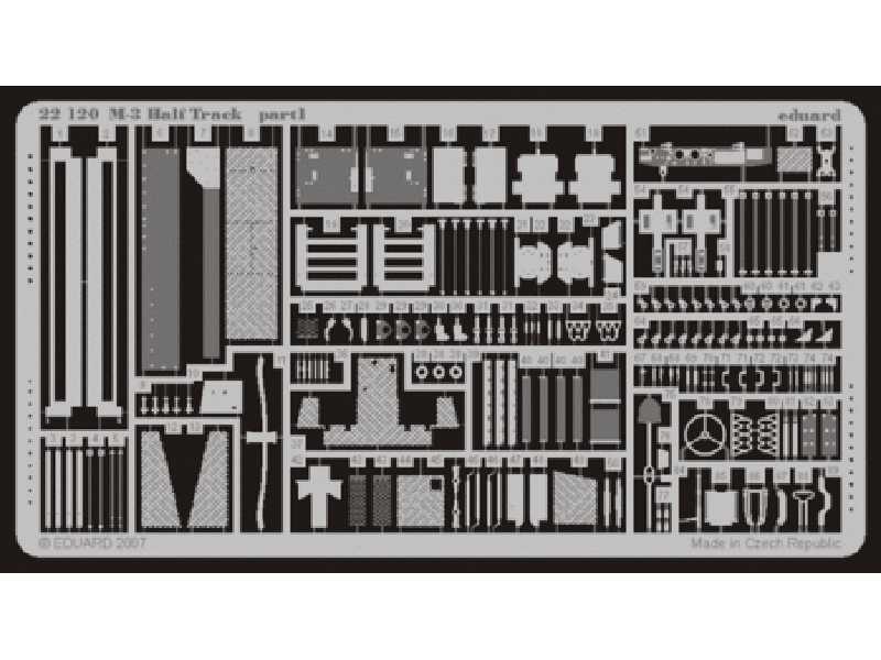 M-3 Half Track 1/72 - Academy Minicraft - blaszki - zdjęcie 1