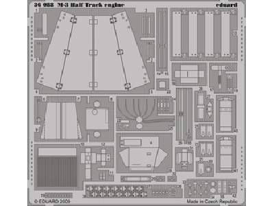  M-3 Half Track engine 1/35 - Dragon - blaszki - zdjęcie 1