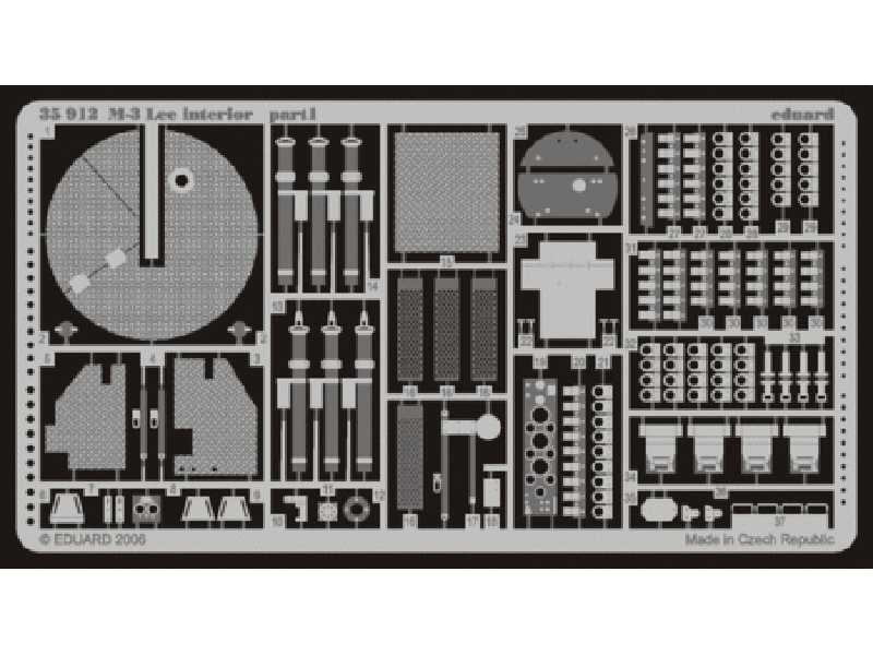  M-3 Lee interior 1/35 - Academy Minicraft - blaszki - zdjęcie 1