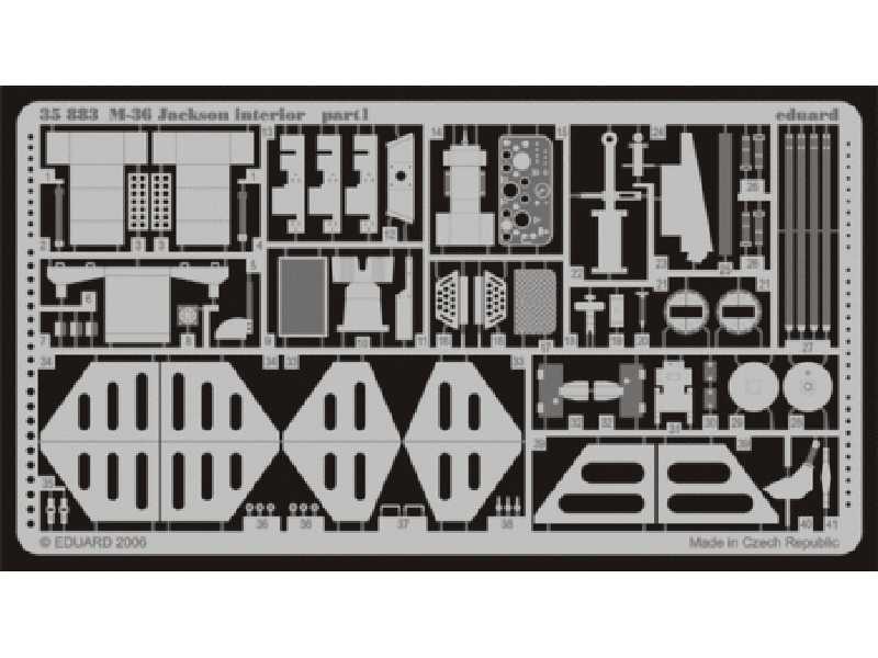  M-36 Jackson interior 1/35 - Afv Club - blaszki - zdjęcie 1