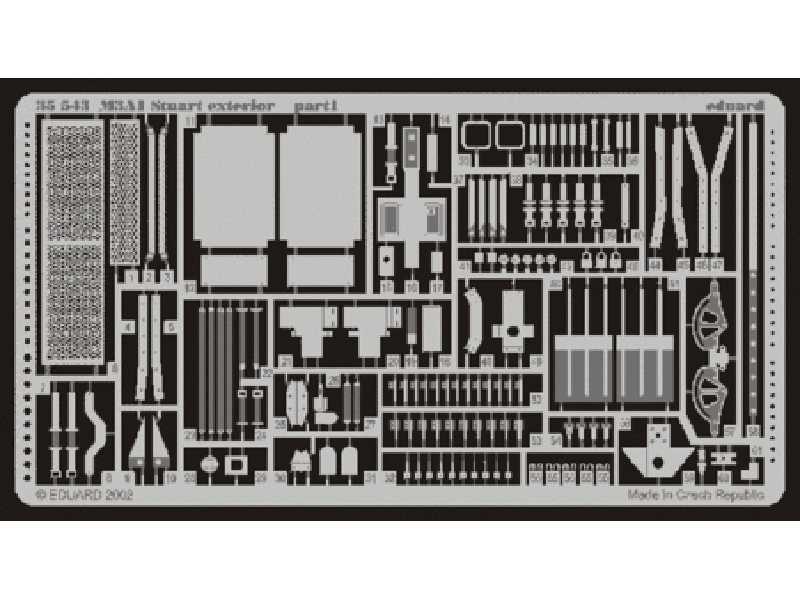  M-3A1 Stuart exterior 1/35 - Academy Minicraft - blaszki - zdjęcie 1