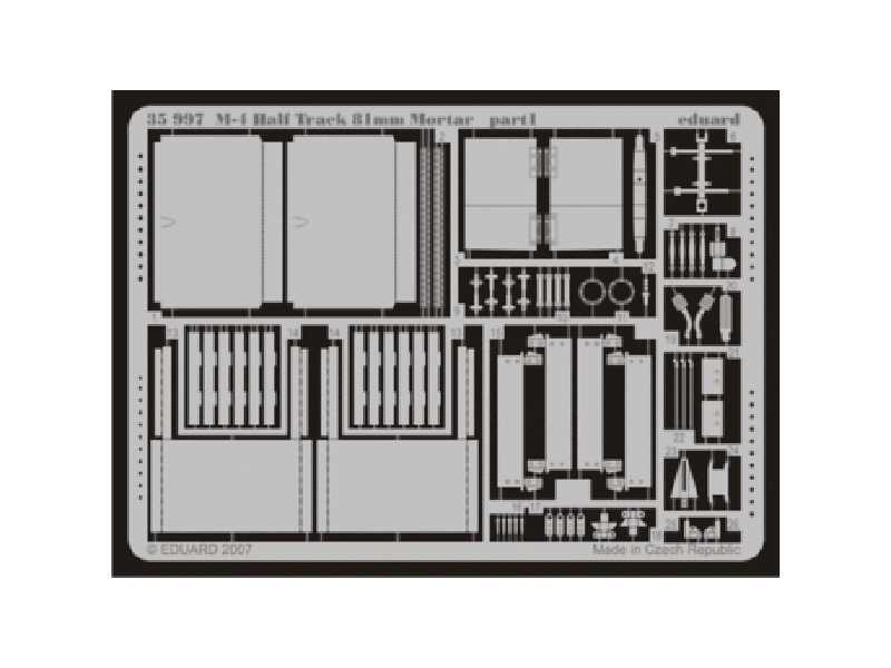  M-4 Half Track 81mm Mortar 1/35 - Dragon - blaszki - zdjęcie 1