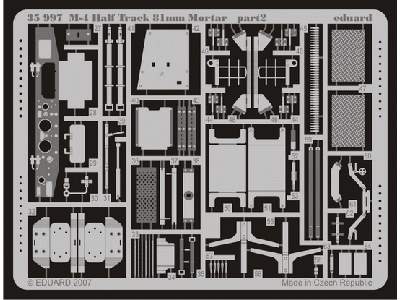  M-4 Half Track 81mm Mortar 1/35 - Dragon - blaszki - zdjęcie 3