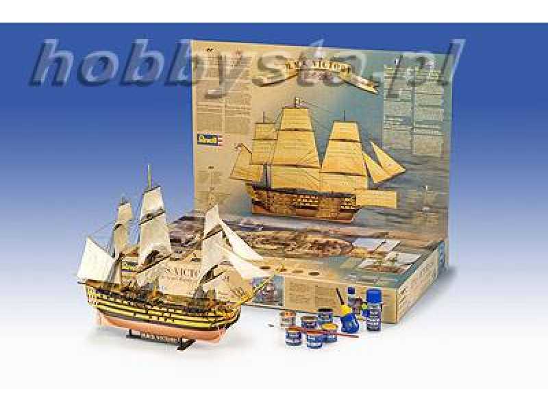 H.M.S. Victory - Trafalgar (zestaw podarunkowy) - zdjęcie 1 H.M.S. Victory - Trafalgar (zestaw podarunkowy) - zdjęcie 1