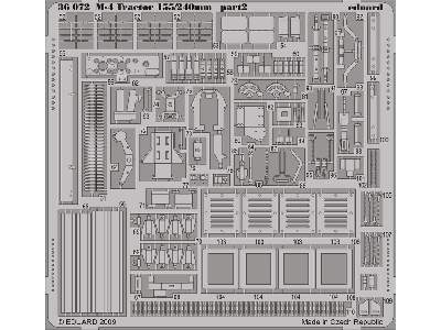  M-4 Tractor 155/240mm 1/35 - Hobby Boss - blaszki - zdjęcie 3