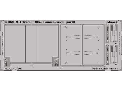  M-4 Tractor 90mm ammo cases 1/35 - Hobby Boss - blaszki - zdjęcie 3