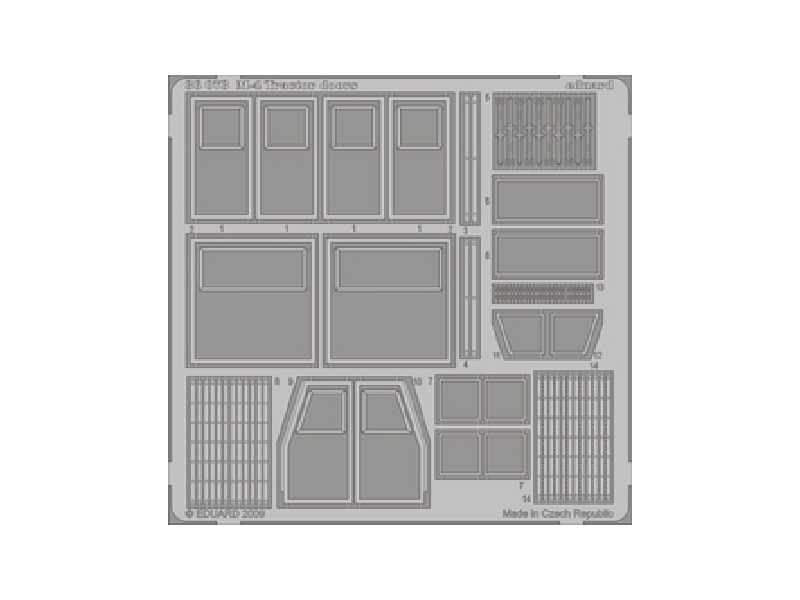  M-4 Tractor doors 1/35 - Hobby Boss - blaszki - zdjęcie 1