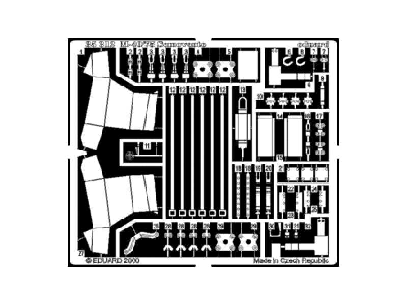  M-40/75 Semovente 1/35 - Tamiya - blaszki - zdjęcie 1