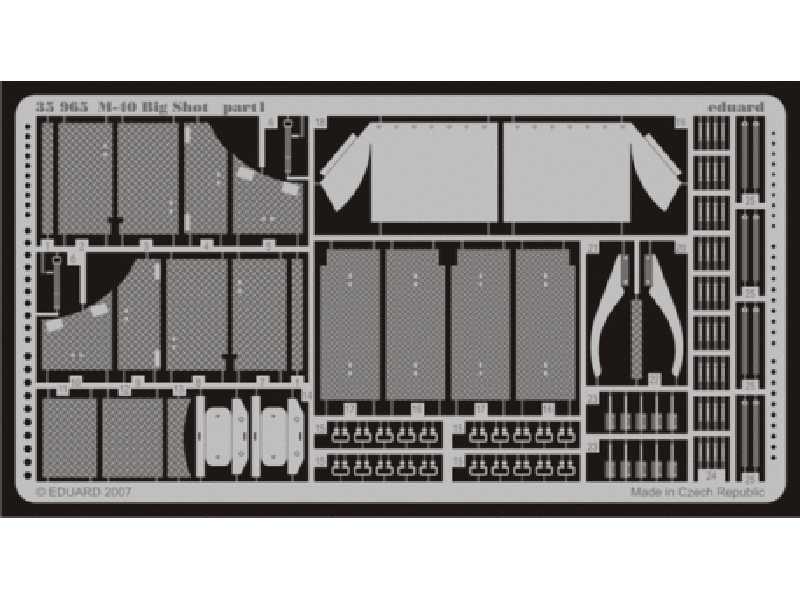  M-40 Big Shot 1/35 - Afv Club - blaszki - zdjęcie 1