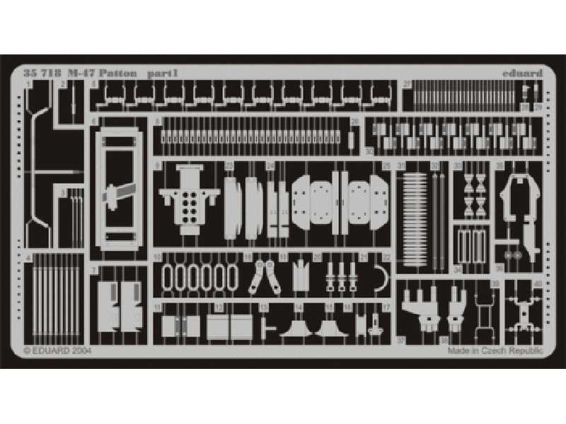  M-47 Patton 1/35 - Italeri - blaszki - zdjęcie 1
