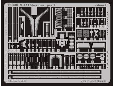  M-4A1 Sherman 1/48 - Tamiya - blaszki - zdjęcie 2