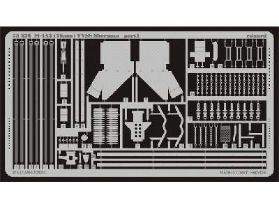  M-4A3 (76mm) VVSS Sherman 1/35 - Dragon - blaszki - zdjęcie 2