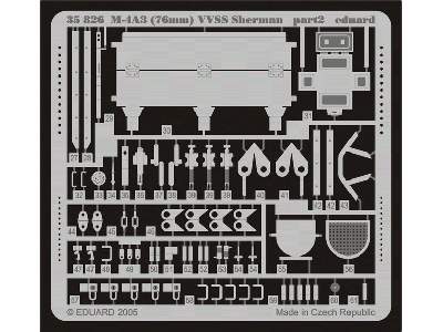  M-4A3 (76mm) VVSS Sherman 1/35 - Dragon - blaszki - zdjęcie 3