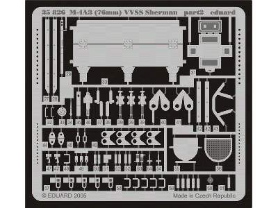  M-4A3 (76mm) VVSS Sherman 1/35 - Dragon - blaszki - zdjęcie 3