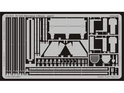  M-4A3 Sherman 105mm gun 1/35 - Tamiya - blaszki - zdjęcie 2