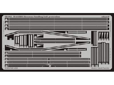  M-4A3E8 Sherman sandbag hull protection 1/48 - Hobby Boss - bla - zdjęcie 1