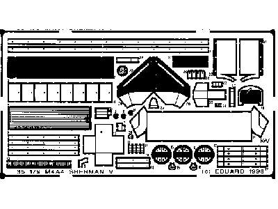  M-4A4 Sherman V/ with rockets 1/35 - Dragon - blaszki - zdjęcie 2