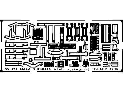  M-4A4 Sherman V/ with rockets 1/35 - Dragon - blaszki - zdjęcie 3
