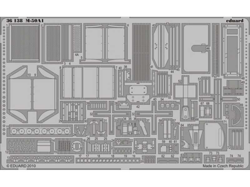 M-50A1 1/35 - Academy Minicraft - blaszki - zdjęcie 1 M-50A1 1/35 - Academy Minicraft - blaszki - zdjęcie 1