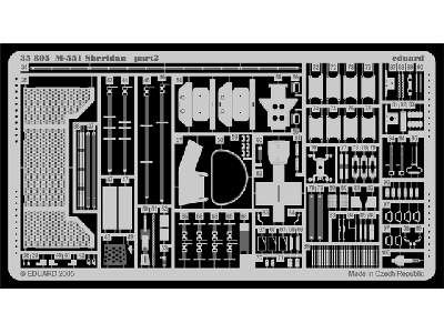  M-551 1/35 - Academy Minicraft - blaszki - zdjęcie 3