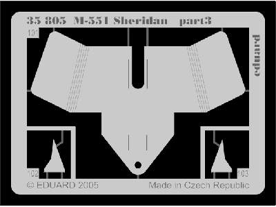  M-551 1/35 - Academy Minicraft - blaszki - zdjęcie 4