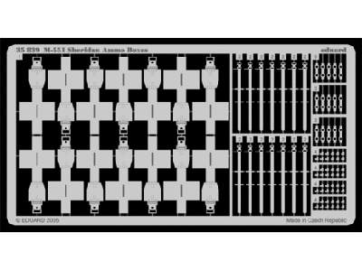  M-551 Ammo. Boxes 1/35 - Academy Minicraft - blaszki - zdjęcie 1