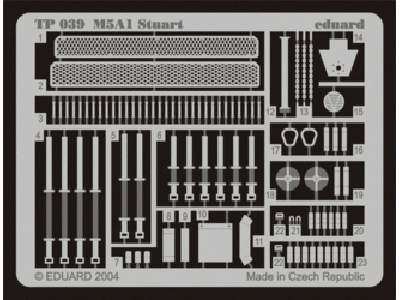  M-5A1 Stuart 1/35 - Tamiya - blaszki - zdjęcie 1